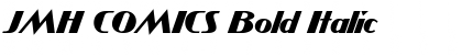 JMH COMICS Bold Italic Font