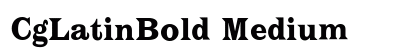 CgLatinBold Medium preview