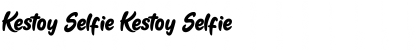 Kestoy Selfie Kestoy Selfie Font