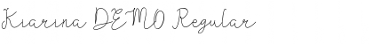 Download Kiarina DEMO Font