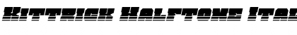 Download Kittrick Halftone Italic Font