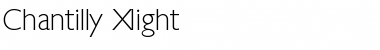 Chantilly-Xlight Regular Font