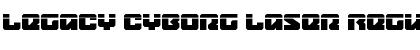 Legacy Cyborg Laser Font