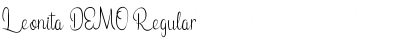Leonita DEMO Regular Font Leonita DEMO Regular Font
