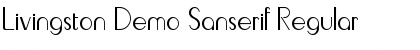 Download Livingston Demo Sanserif Font
