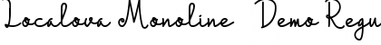 Localova Monoline - Demo Font