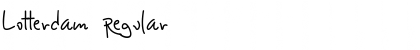 Lotterdam Regular Font