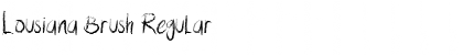 Lousiana Brush Font