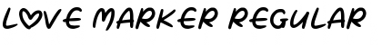 Love Marker Font