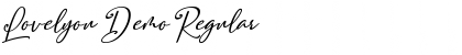 Lovelyou Demo Font