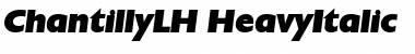 ChantillyLH HeavyItalic Font ChantillyLH HeavyItalic Font