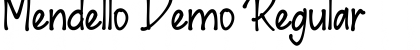Download Mendello Demo Font Download Mendello Demo Font