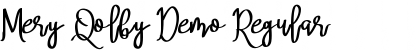 Mery Qolby Demo Regular Font