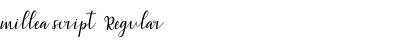Download millea script Font Download millea script Font