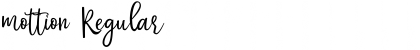 mottion Font