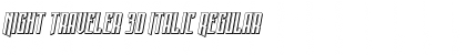 Night Traveler 3D Italic Regular Font