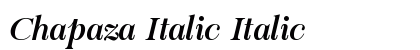 Chapaza Italic Italic preview