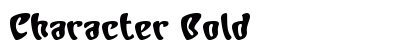 Character Bold preview