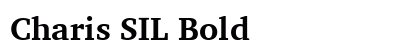 Charis SIL Bold preview