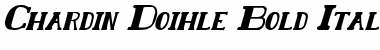 Chardin Doihle Bold Italic Font