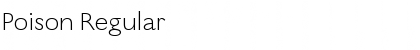 Poison Regular Font