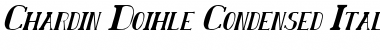 Chardin Doihle Condensed Italic Font