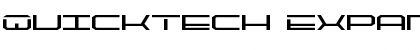 QuickTech Expanded Font
