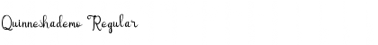Quinneshademo Regular Font Quinneshademo Regular Font