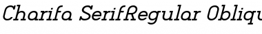 Download Charifa SerifRegular Oblique Font