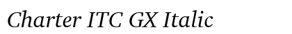 Charter ITC GX Italic preview
