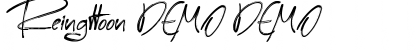 Download Reingttoon DEMO Font Download Reingttoon DEMO Font
