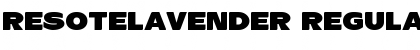 Download ResotELavender Font Download ResotELavender Font