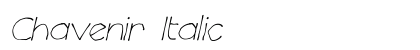 Chavenir Italic