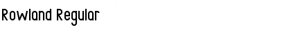 Download Rowland Font