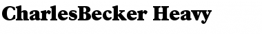 CharlesBecker-Heavy Font