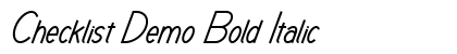 Checklist Demo Bold Italic