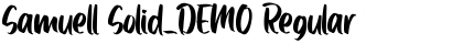 Download Samuell Solid_DEMO Font