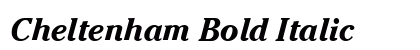 Cheltenham Bold Italic Preview