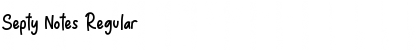 Septy Notes Font