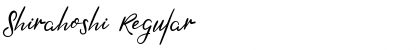 Shirahoshi Font