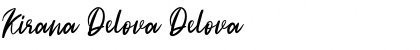 Kirana Delova Delova Font