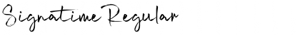 Signatime Font