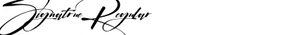 Signatrue Font