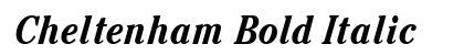 Cheltenham Bold Italic Preview