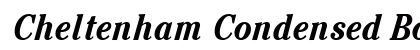 Cheltenham Condensed Bold Italic