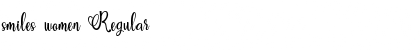 smiles women Font