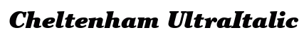 Cheltenham UltraItalic Preview
