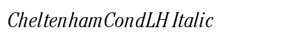 CheltenhamCondLH Italic preview