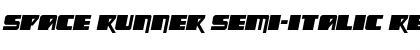 Download Space Runner Semi-Italic Font
