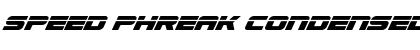 Speed Phreak Condensed Italic Font